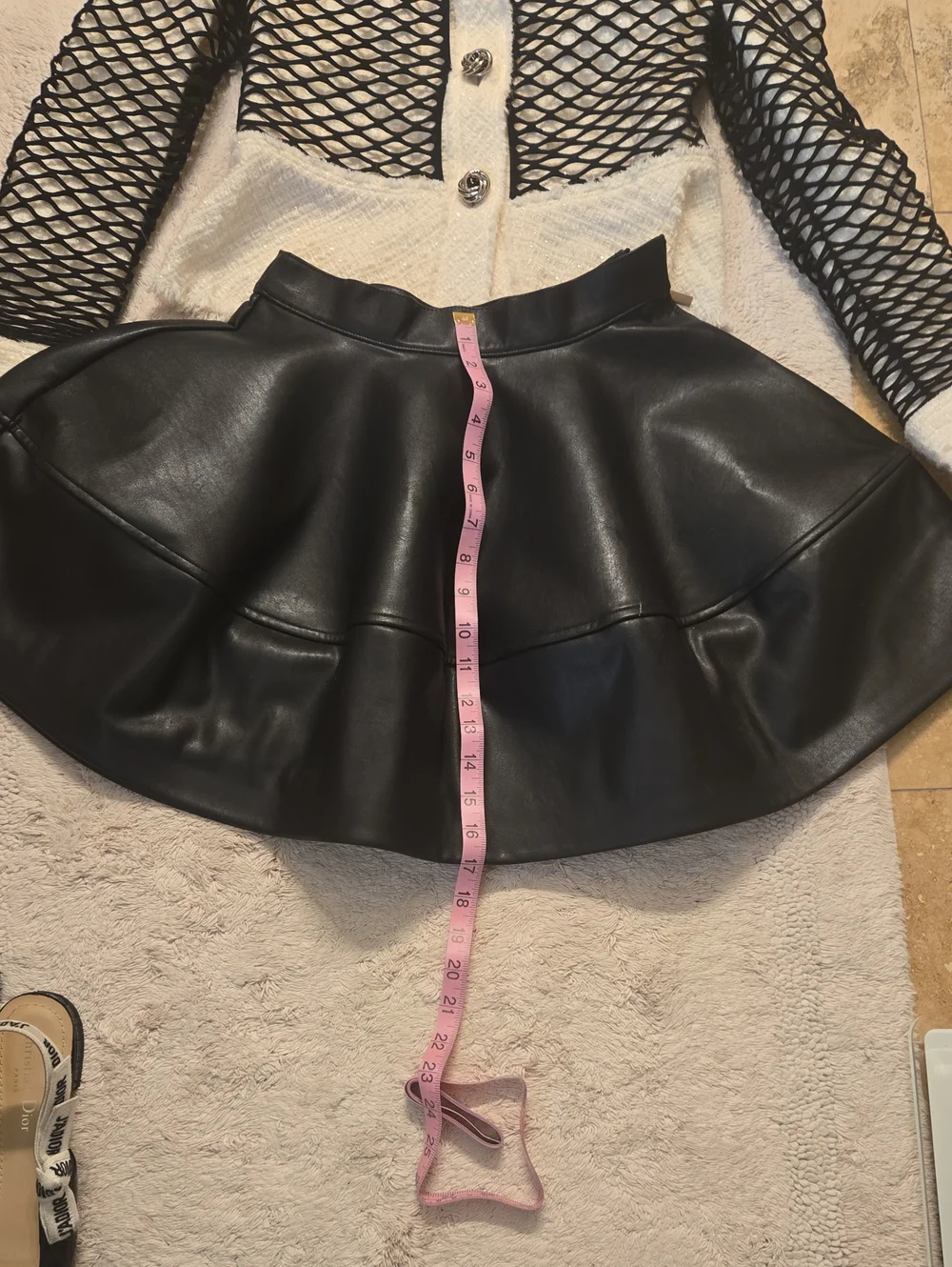 Maje Faux Leather Lush Skirt Size XS